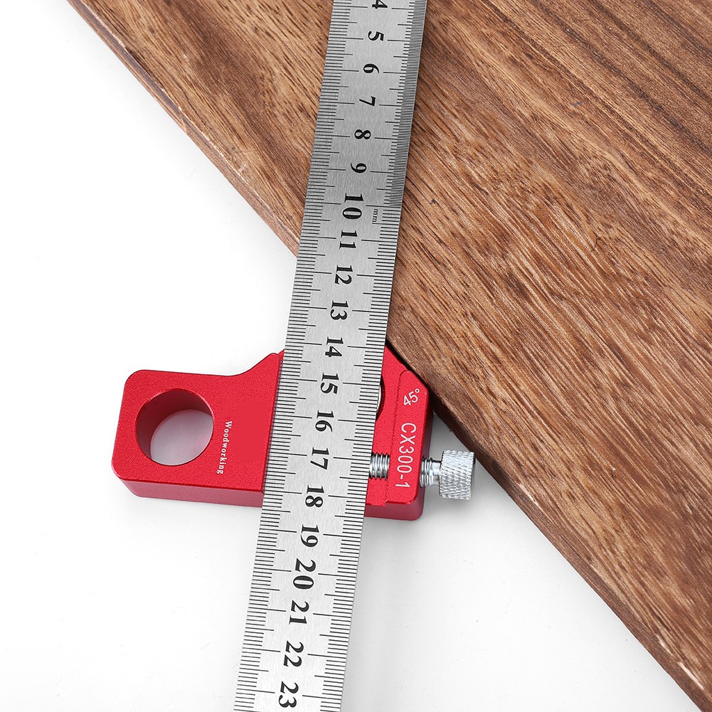 ✿ CX300-1 Woodworking Scribing Ruler 300MM/11.81in Measure Marking Tool