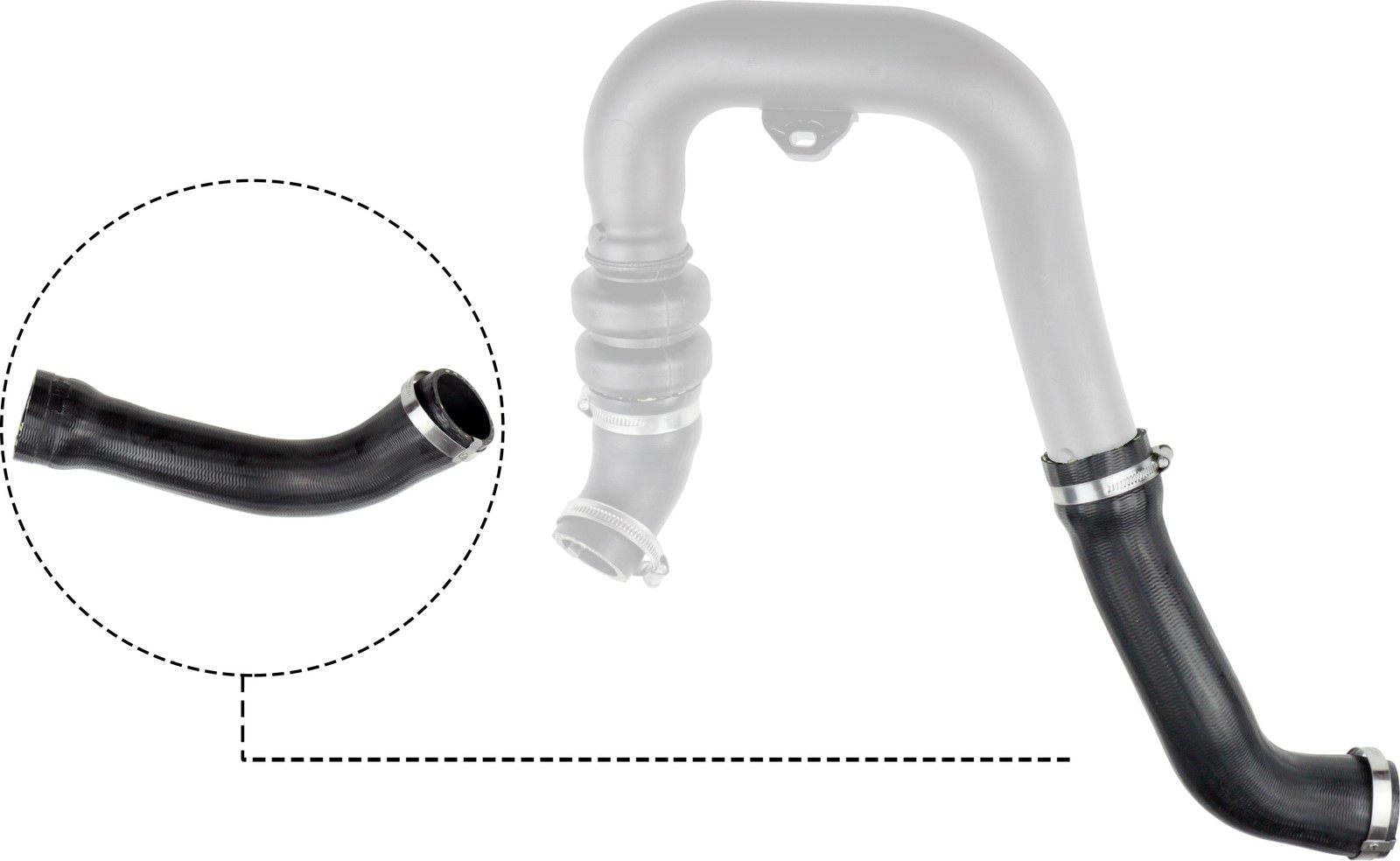 GATES-OE 09-0934 Charge Air Hose for FORD,FORD AUSTRALIA