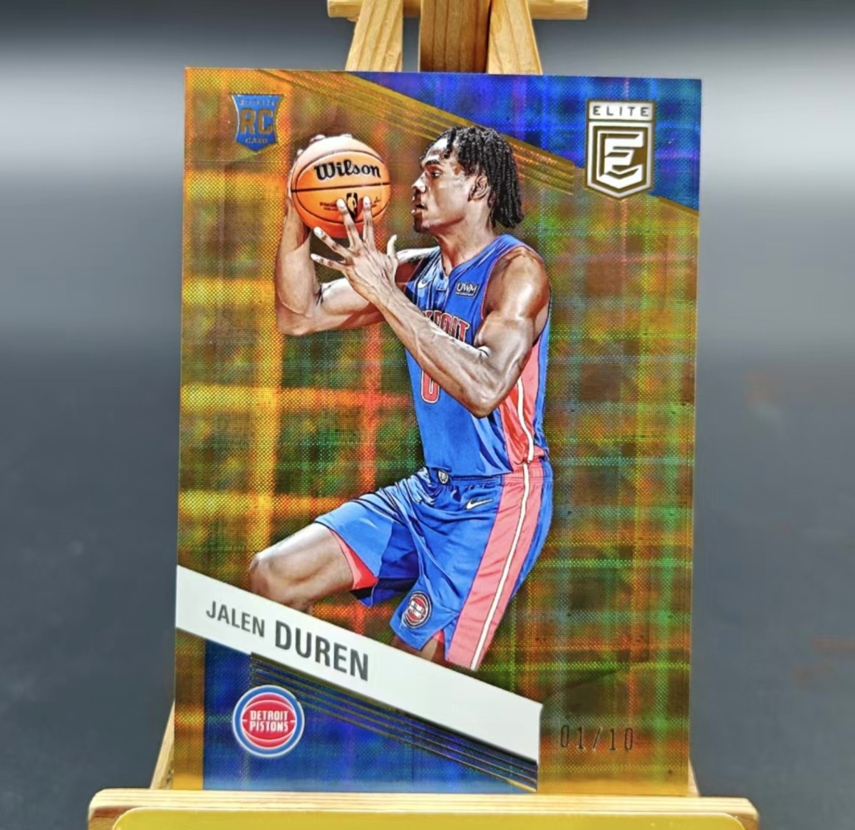 2022-23 Panini Elite JALEN DUREN Rookie GOLD 1/10 RC PISTONS ROOKIE