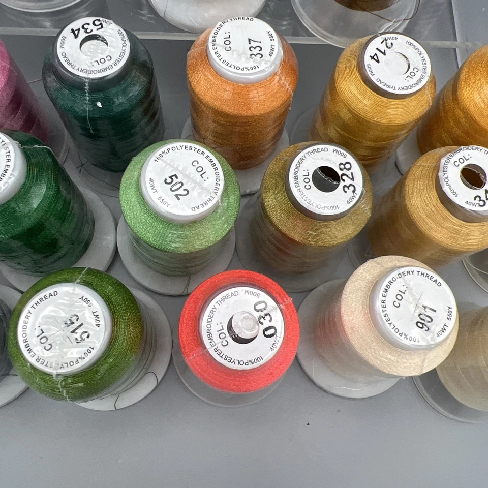 35 Cones 500m Each Polyester Embroidery Machine Thread 40 WT.  Lots Of Colors - Image 4 of 4