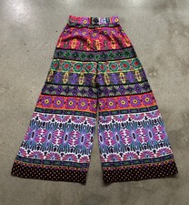 Vintage Alex Colman Palazzo Pant Wide Leg Psychedelic Size 26