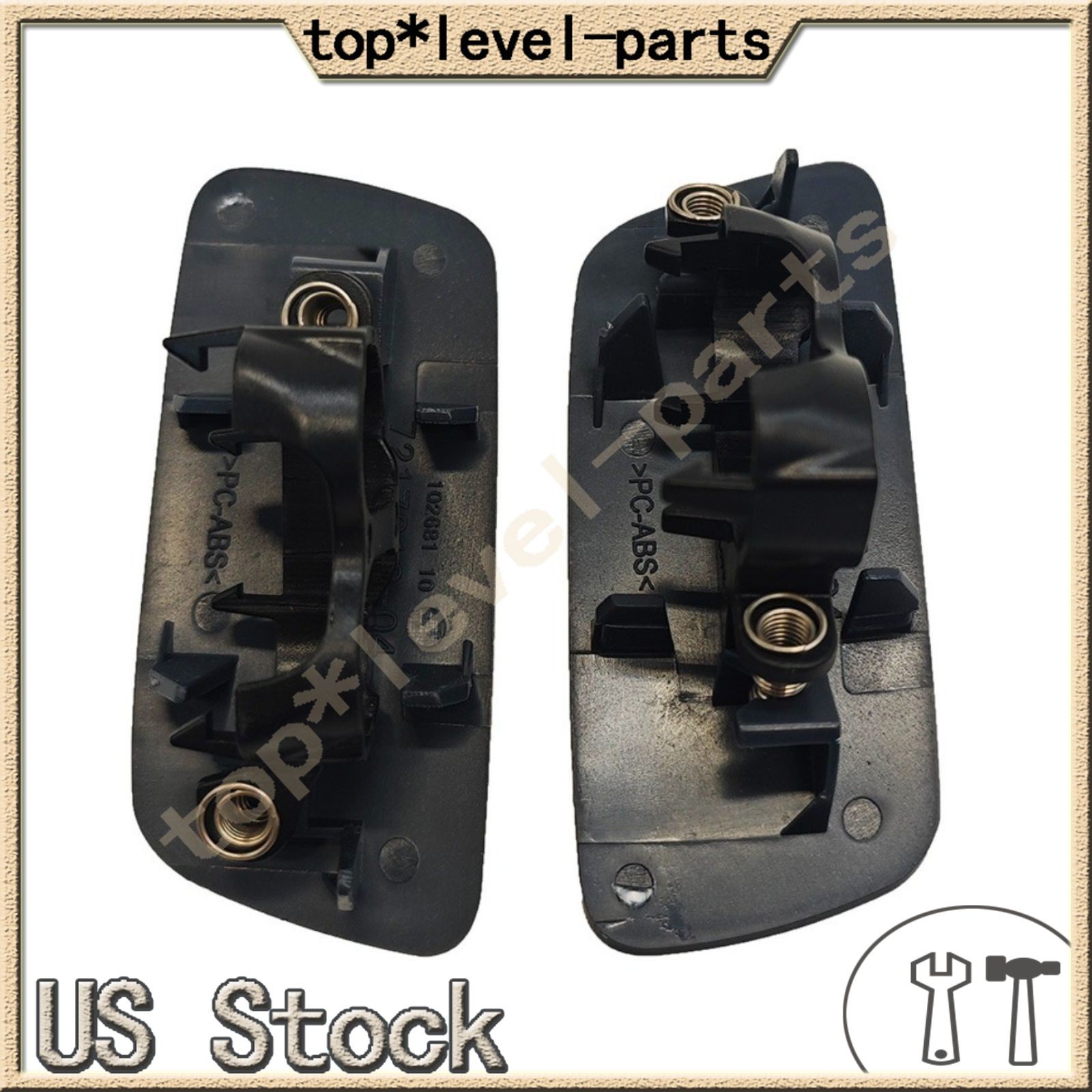 Front LH+RH Headlamp Washer Jet Cover Fit 10-18 Rolls-Royce Ghost 61677244959