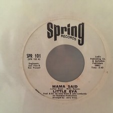 LITTLE EVA - SOMETHING ABOUT YOU BOY / MAMA SAID - SOUL 45 *PROMO*