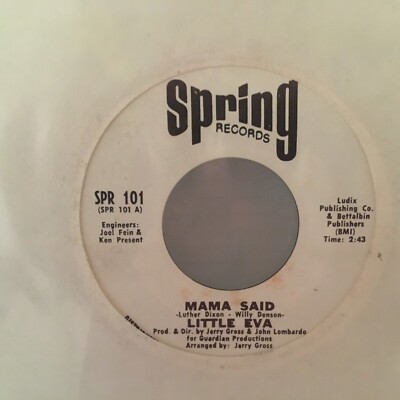 LITTLE EVA - SOMETHING ABOUT YOU BOY / MAMA SAID - SOUL 45 *PROMO*