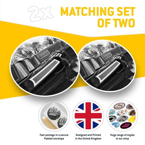 2 x Vinyl Stickers 20cm (bw) - Narrowboat?s Canal River Boat Home #37388 - 第 2/8 張圖片