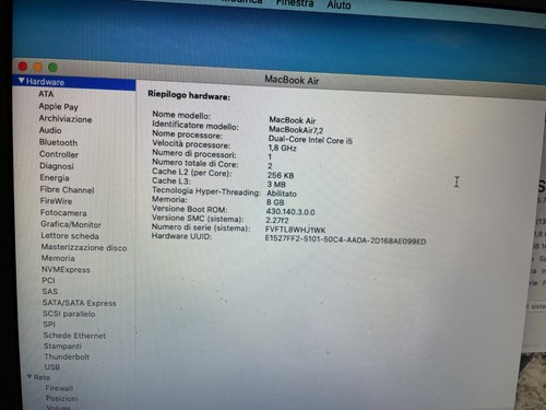 Apple MacBook Air A1466 (2013-2017) Originali Testati con Garanzia - Photo 57/106
