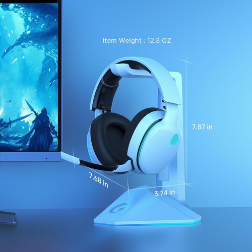 2.4Ghz Wireless Gaming Headset for PC, PS4, PS5, Mac, Nintendo Switch, Bluetooth - Picture 2 of 19