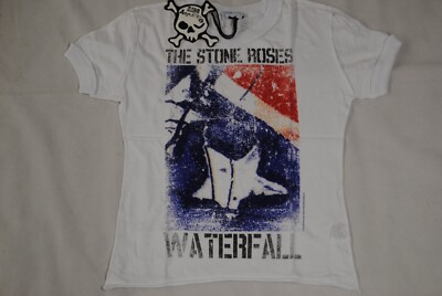 STONE ROSES WASSERFALL KINDER VERSTÄRKTES T-SHIRT NEU OFFIZIELL SELTEN EINGETÜTET