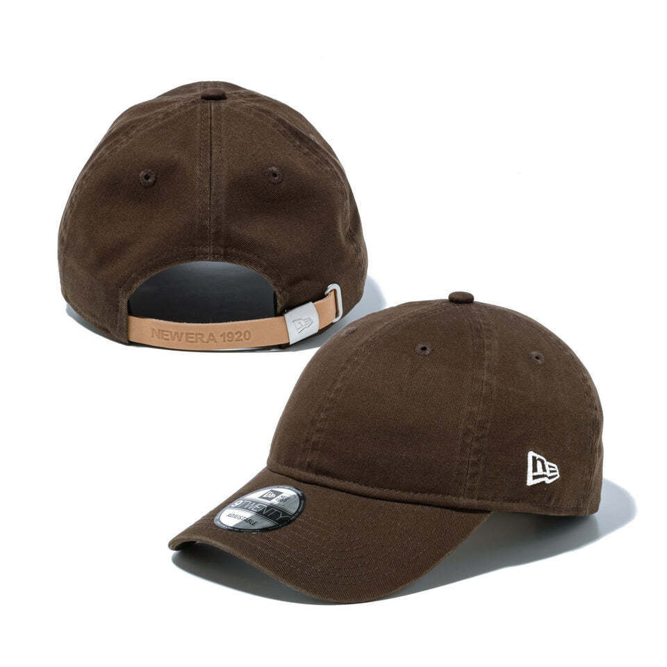 New Era Cap 9TWENTY Leather Strap Logo Walnut STORE LIMITED 56.8 - 60.6cm