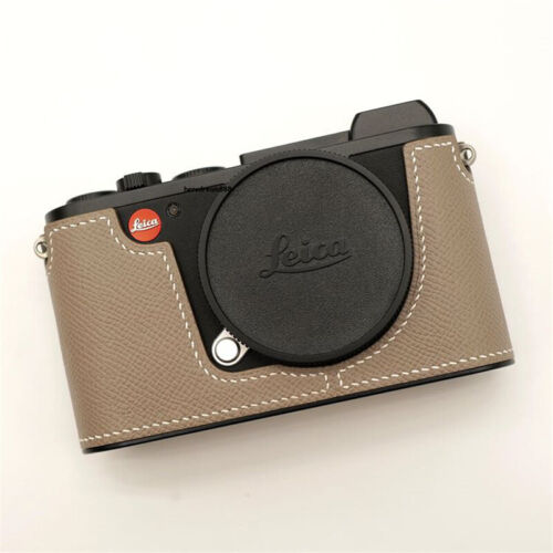 Media funda para Leica CL con inserto de cuero genuino para cámara Kontice hecha a mano nueva - Imagen 1 de 22