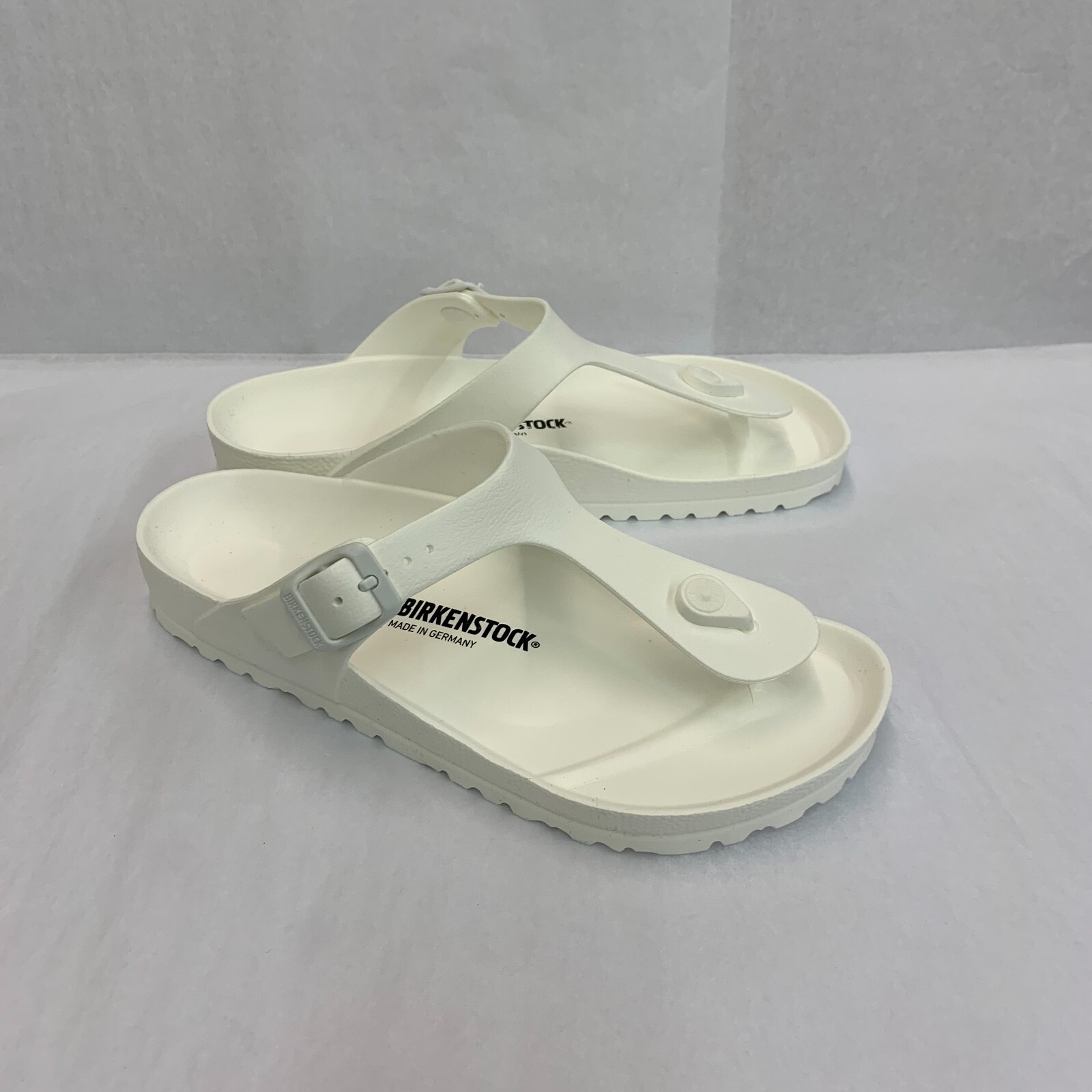 Birkenstock New w/ Box Gizeh White EVA Regular Width - Select Size image 2