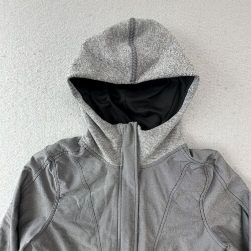 Ivivva Jacket Girls 10 Gray Shine Your Inner Light On the Go Athletic Full Zip - Picture 3 of 12