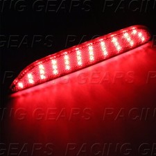 SMOKE LENS LED REAR BUMPER REFLECTOR BRAKE LIGHTS FIT INFINITI Q50 Q70 QX56 QX80