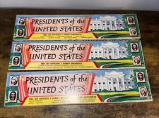 Vintage 1950's Presidents of the United States Figures 3 Series Louis Marx  Co