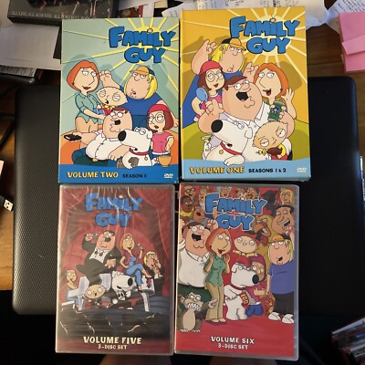 Family Guy Vol 1: Seasons 1 & 2 , Vol 2 Season 3 (Used) Vol 5 & 6 (New)