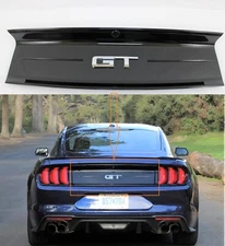 2018 - 23  OEM Ford Mustang rear trunk deck lid trim panel plate black