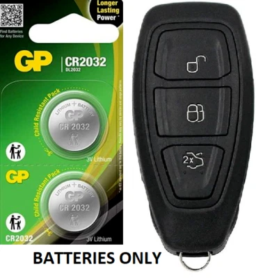 GP 2X Ford Focus (2011 - 2018) SMART KEY FOB BATTERY FREE POST.