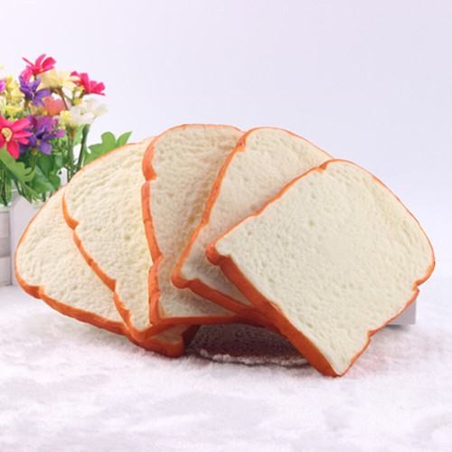 4PCS Adornments Fake Food Photo Props Fake Bread Slice Toast Slice - Picture 6 of 12