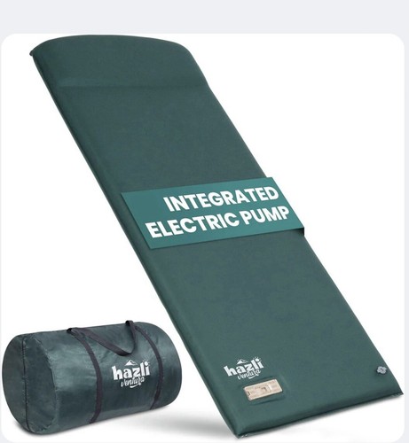 hazli ComfortMax Self Inflating Foam Camping Mattress with Pillow and Pump-L👀K