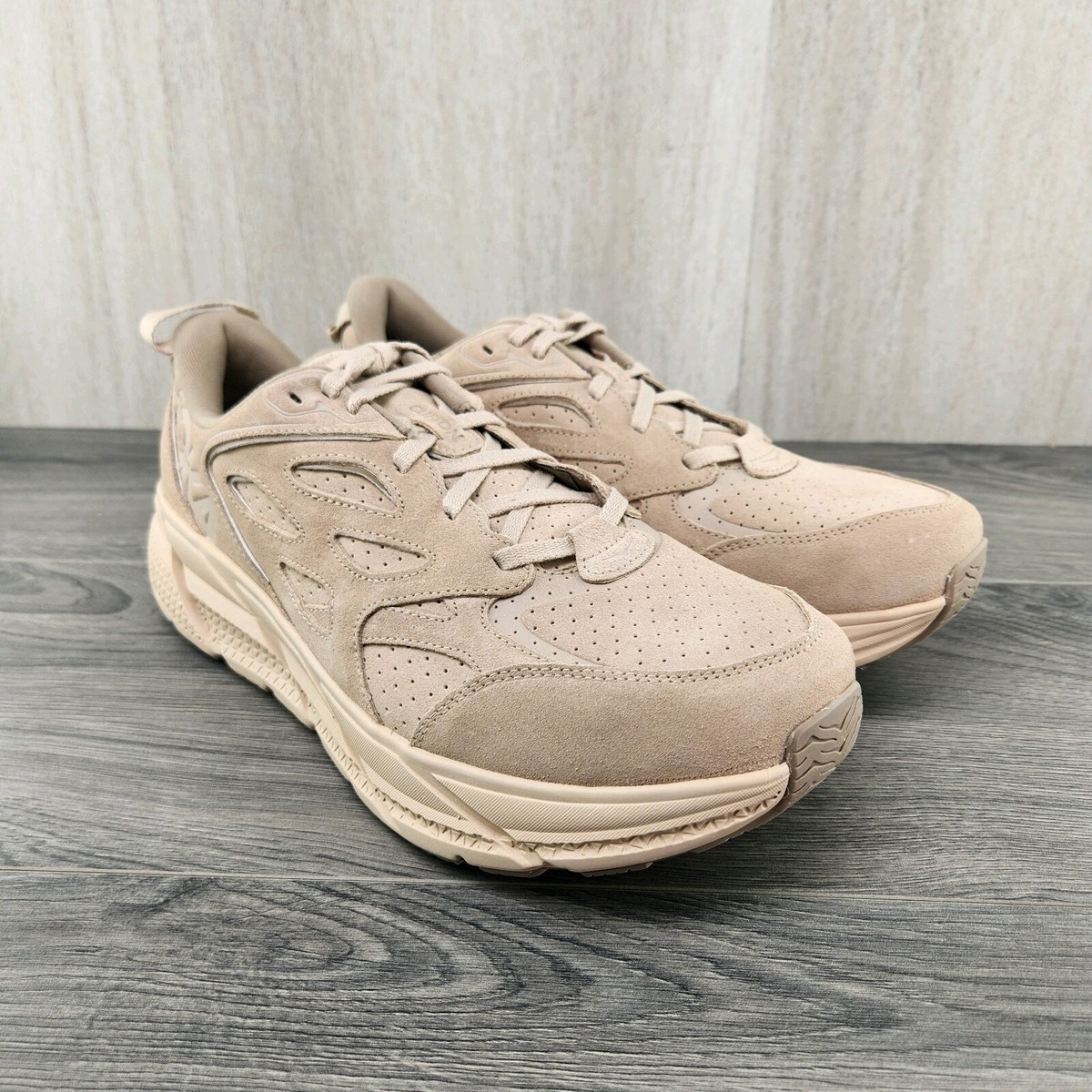ホカ HOKA ONE ONE U CLIFTON L SUEDE 10.5 Hoka One U Clifton L Suede Size 10.5 Mens Brown Beige Lifestyle