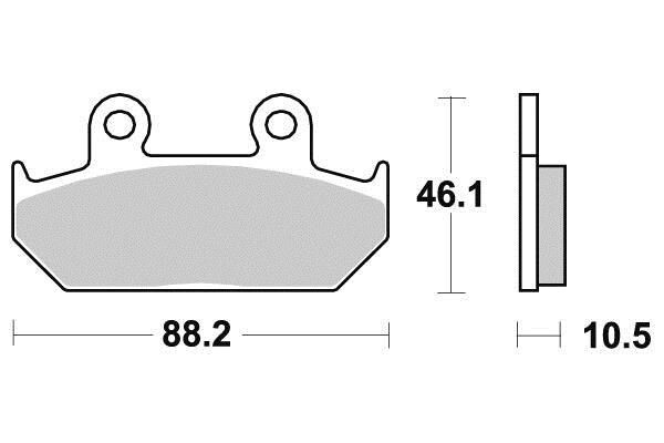 Plaquettes freins Honda Transalp XRV650 moto GL1500 Wing garniture ceramique