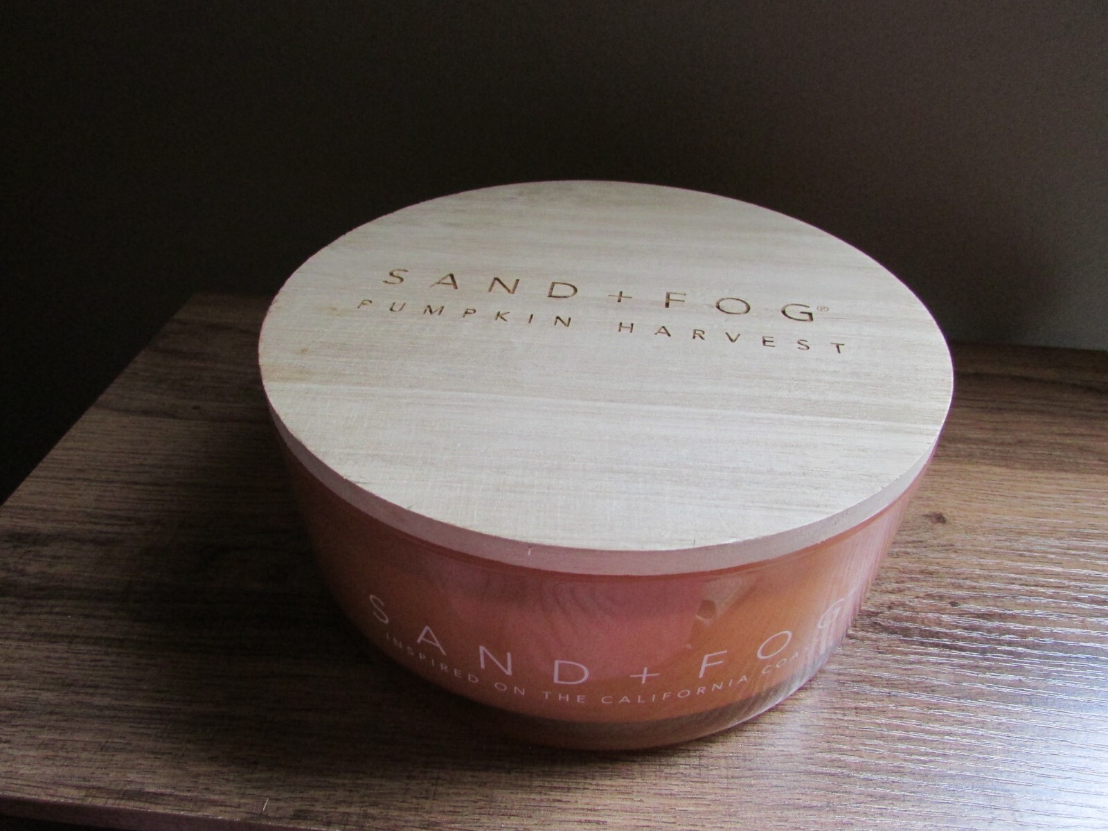 Sand + Fog pumpkin Harvest 36 oz XLARGE round 7 Wick seasonal Candle