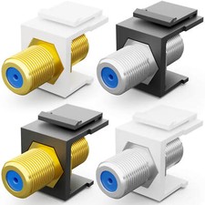 Verbinder Keystone Modul F-Buchse TV SAT Buchse F-Stecker für Patchpanel