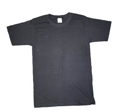 Yazbek Heavy Weight Men Black Short Sleeve T-Shirt Size S   New Without Tags