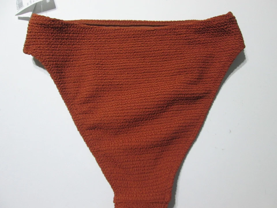 Roupa de banho nova com etiquetas LA Hearts feminina tamanho XS parte inferior de biquíni marrom cintura alta chekky - Imagem 2 de 4