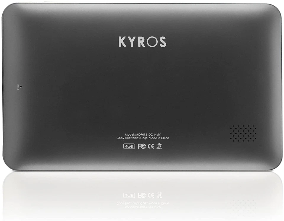 Coby Kyros 7-Zoll 4GB Internet Touchscreen Tablet - Schwarz - Bild 4 von 4