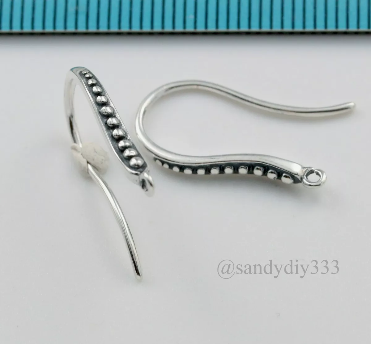 Silver online wire earrings