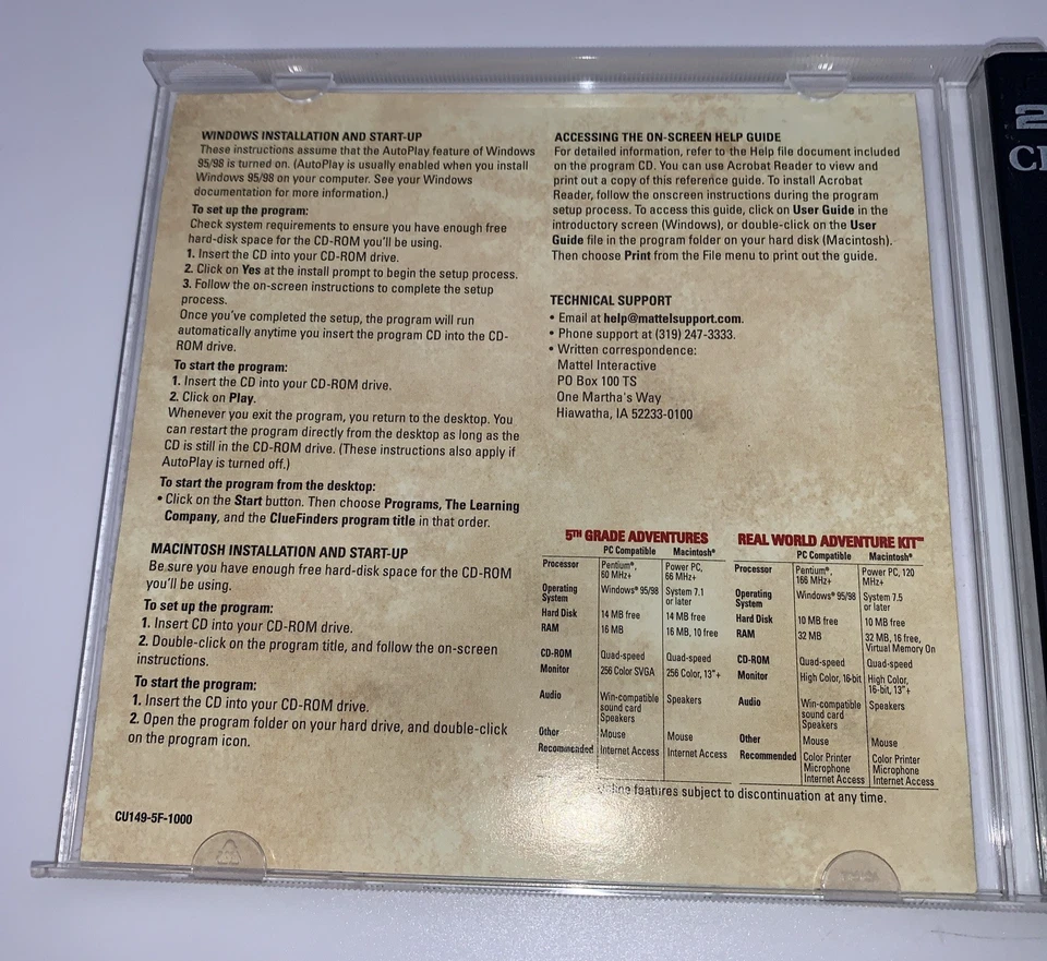 Clue Finders 5th Grade Adventures - The Learning Company Ages 9-11 PC CD-ROM - Image 2 of 4