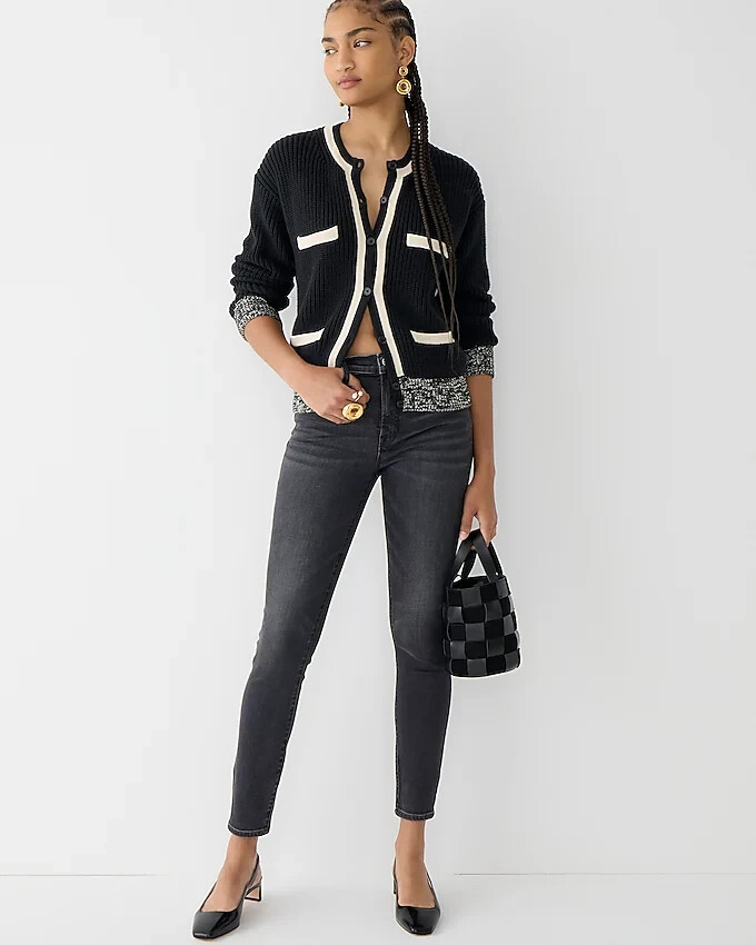 J CREW Women's Black high-rise toothpick jean SIZE 25P H3261 ($128