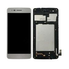 Touch Screen Digitizer LCD Display Frame Silver LG Aristo M210 MS210 LV3 K8 2017