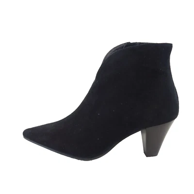 Pedro Miralles Stiefeletten Schwarz 36 Damen Schuhe Ankle Boots Wildleder Neu - Bild 1 von 4
