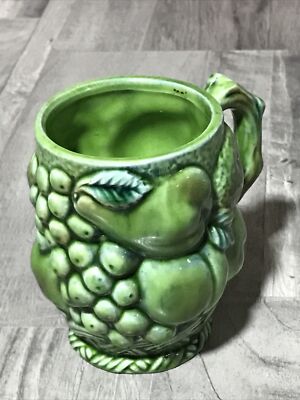 INARCO Japan E2610 Green Fruit Ceramic Coffee Mug Cup W19