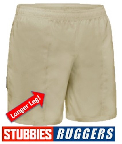 MENS - 6 PACK - GENUINE STUBBIES RUGGERS LONGER LEG DRILL WORK SHORTS - SE2140 - Picture 4 of 12