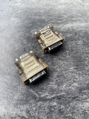 (2) NEW ATI DVI to VGA ADAPTER - 6140007200 - FREE SHIPPING.