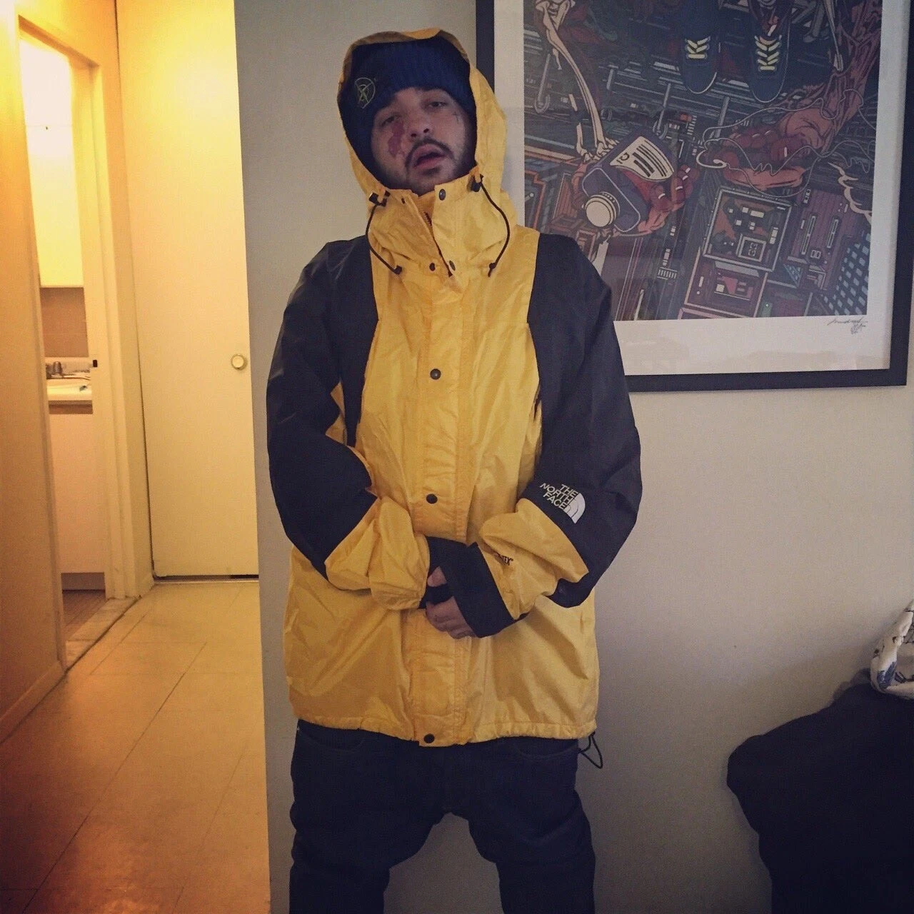 north-face vintage mountain parka goretex asap yams black jacket