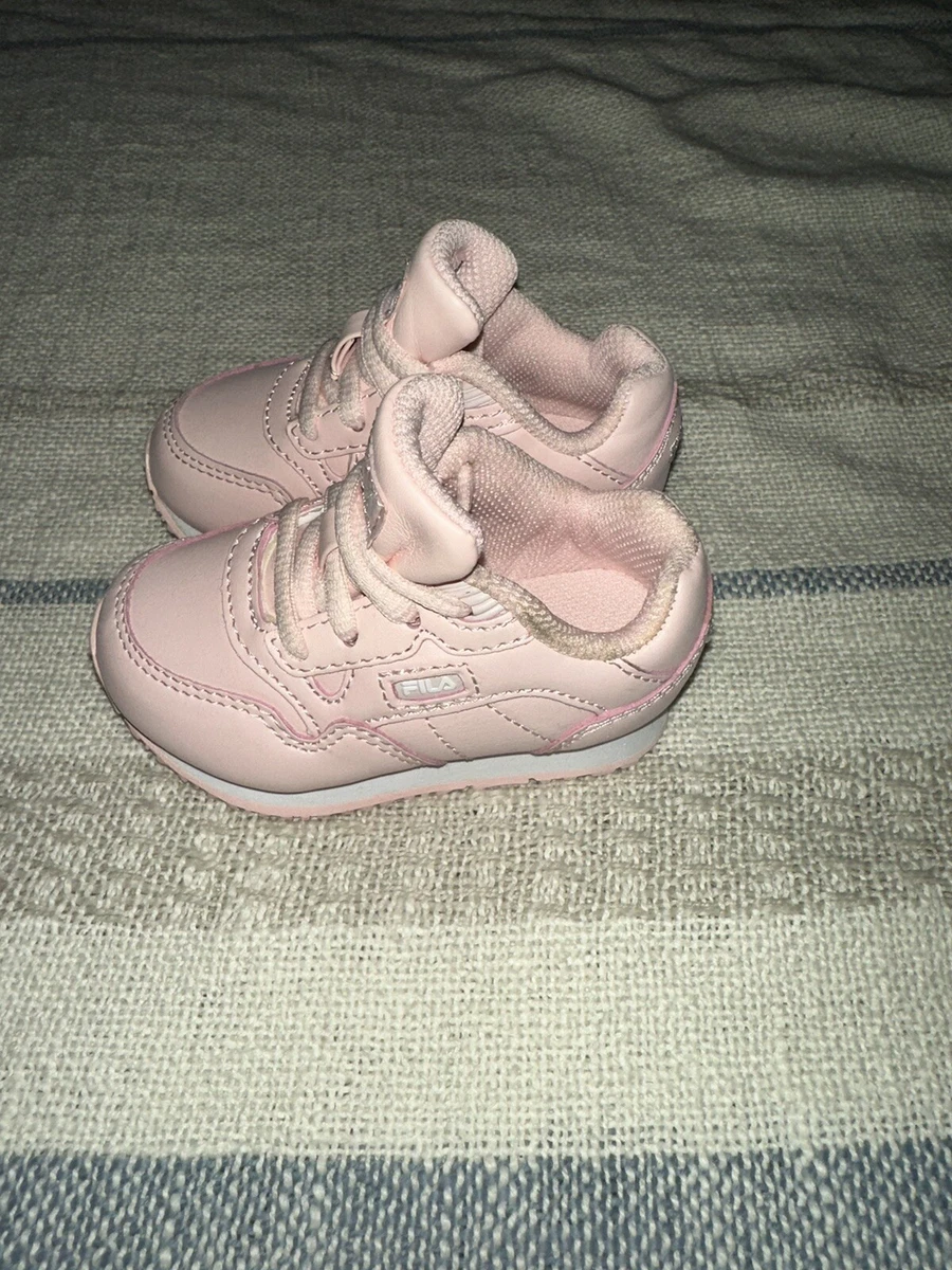 Fila Girls Disruptor 7CM00526 661 Pink Casual Shoes Sneakers Size