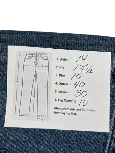 Citizens Of Humanity Flare 27 Jeans In Rip It Up Premium Vintage 28X30 (actual) - Picture 8 of 13