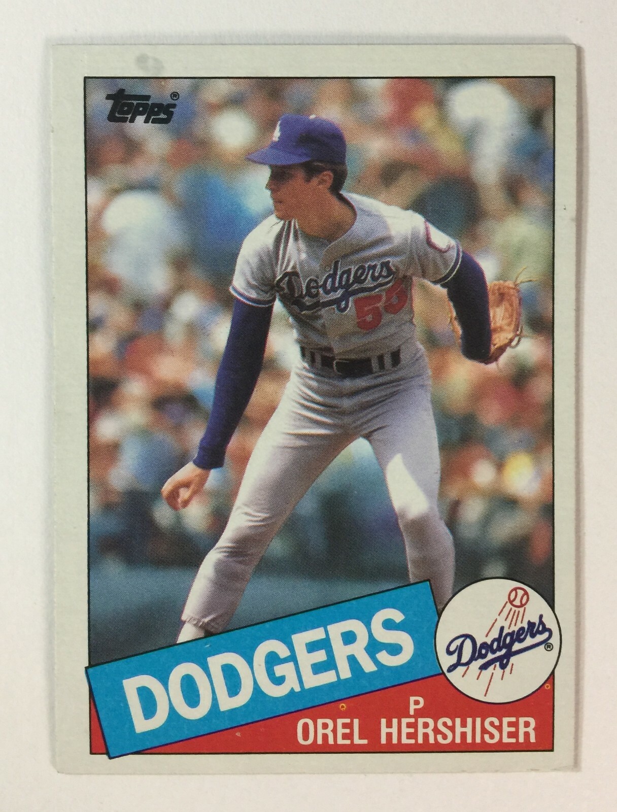 1985 Topps Set Break #493 OREL HERSHISER NM-MT or BETTER G7120329