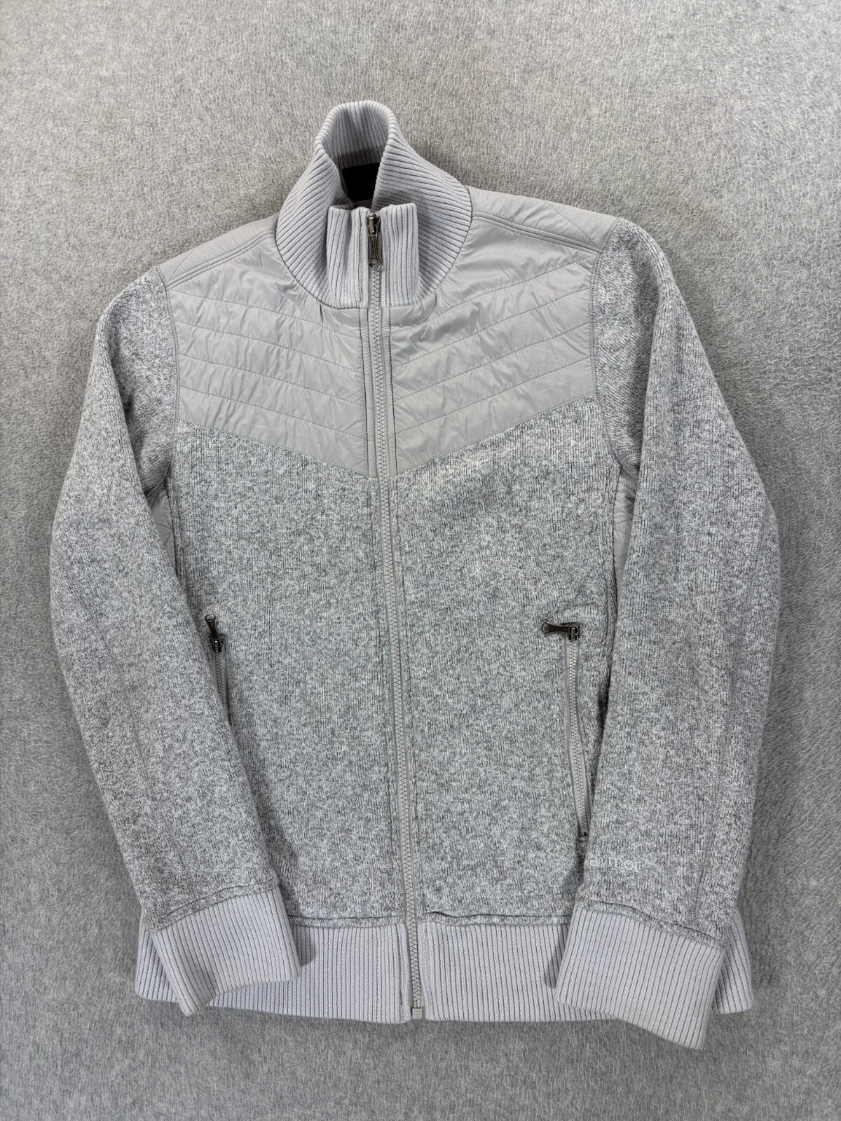 Women's Medium Gray Marmot Midweight Fleece Zip Jacket - Athletic Fit