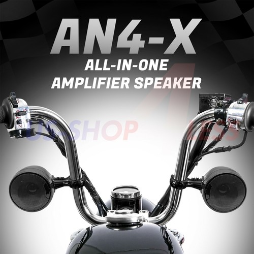 600W AMP Bluetooth Waterproof Motorcycle Stereo Speaker Audio MP3 System AUX USB - Picture 2 of 9