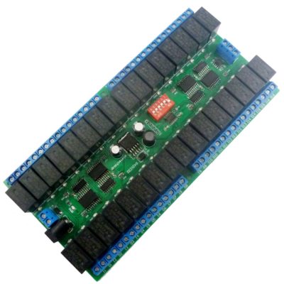 1 PCS DC 12V 10A 32ch Modbus RTU RS485 Switch Board UART PLC LED PTZ IP Camera