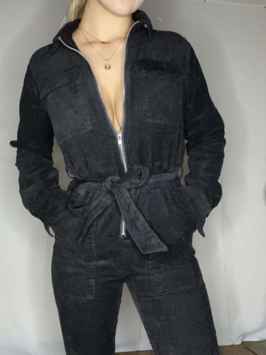 Boohoo Cord Belted Cargo Boilersuit - Picture 2 of 7