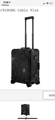 Supreme Rimowa Cabin Plus Web Black Luggage Suitcase bag Box Logo