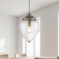 Klassische Pendelleuchte Ø22Cm Lampe Decke In Bronze E27 HäNgeleuchte Innen