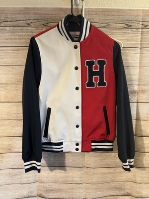 Tommy Hilfiger Men's Varsity Jacket - Multi/Red - Size XS