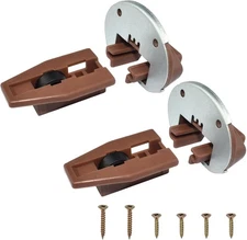Drawer Guide Kit Compatible with Kenlin 2 Sets Elliptic+Metal backing, Brown 